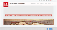Desktop Screenshot of italia-serbia.org